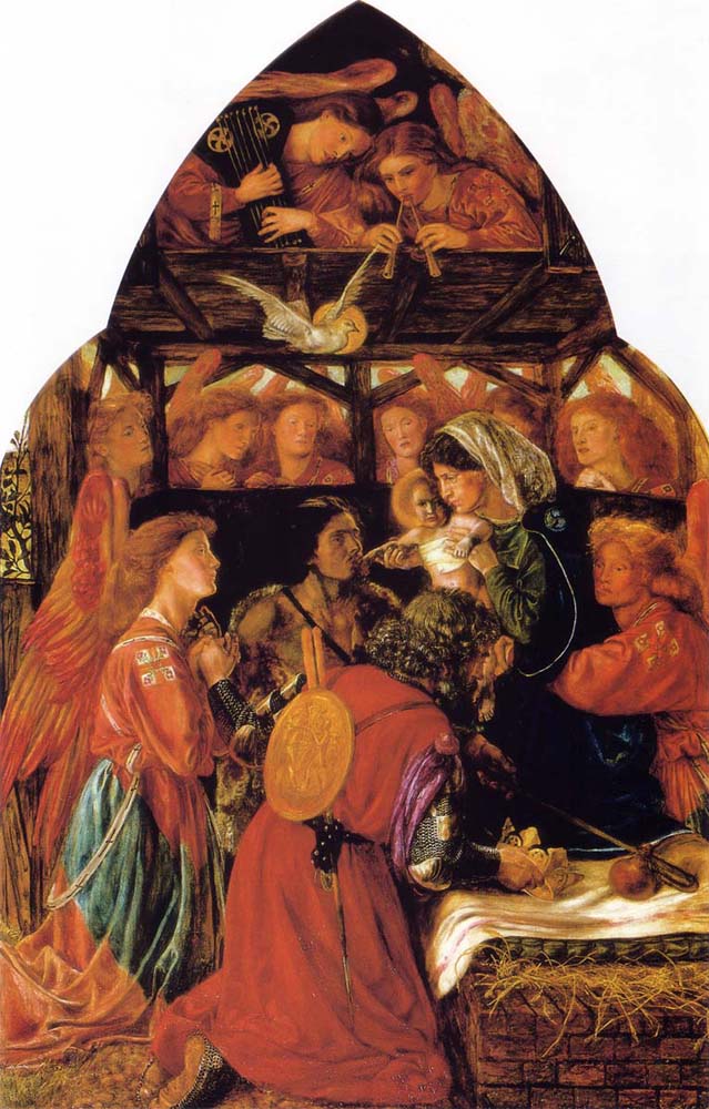 The Seed of David, 1858-64 by Dante Gabriel Rossetti, pre-Raphaelite artist, 16x12" (A3) Poster