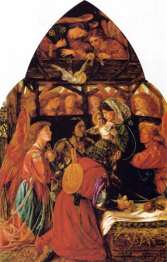 The Seed of David, 1858-64 by Dante Gabriel Rossetti, pre-Raphaelite artist, 12x8" (A4) Poster