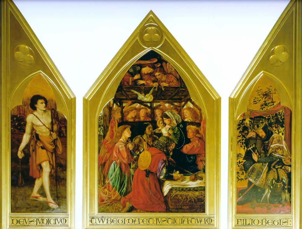 The Seed of David, 1858 by Dante Gabriel Rossetti, pre-Raphaelite artist, 16x12" (A3) Poster