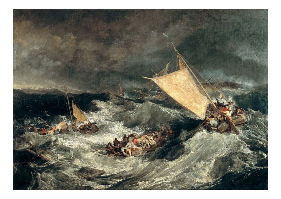 The Shipwreck, 1805 by John Mallord William Turner RA, 12x8"(A4) Poster