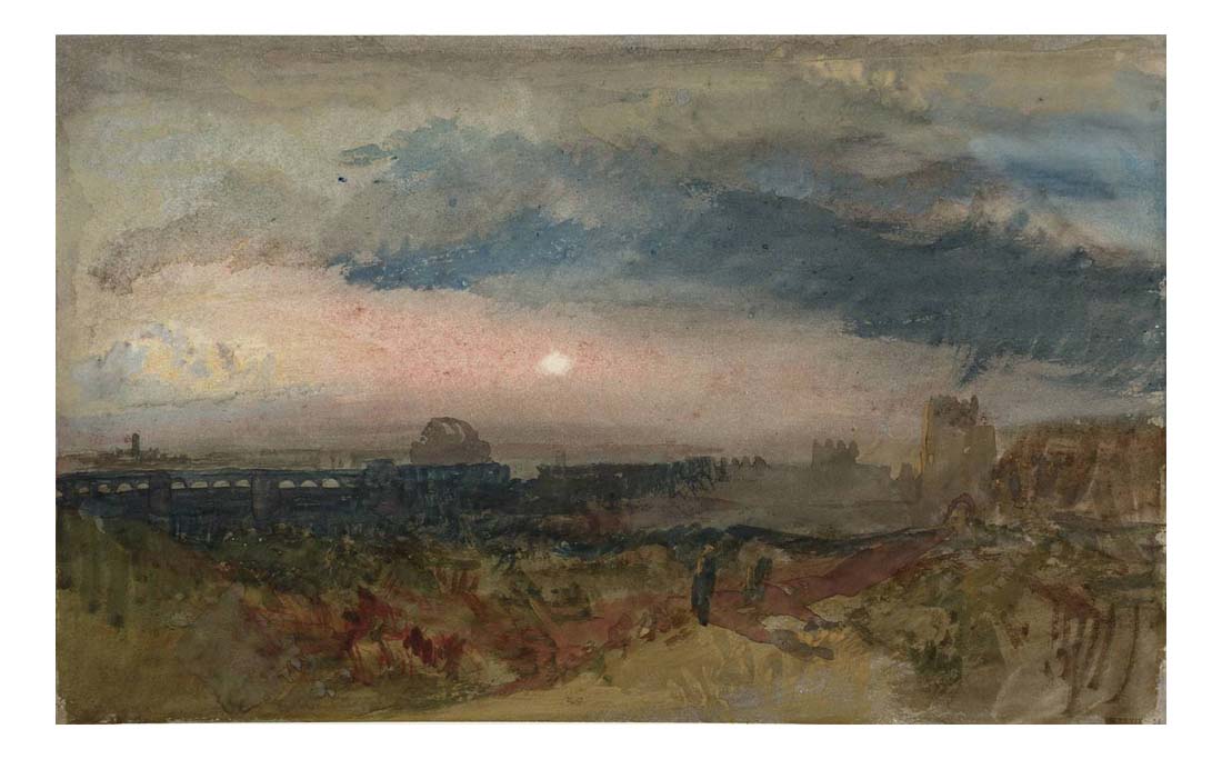 The So-Called Temple of Minerva Medica and the Porta San Lorenzo, Rome, at Sunset, 1819 by John Mallord William Turner RA, 12x8"(A4) Poster