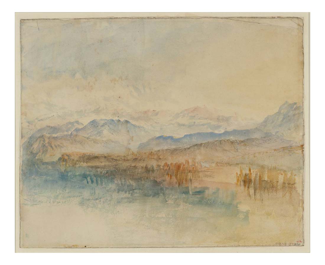 The Stanzstadt Mountains, 1830s by John Mallord William Turner RA, 12x8"(A4) Poster