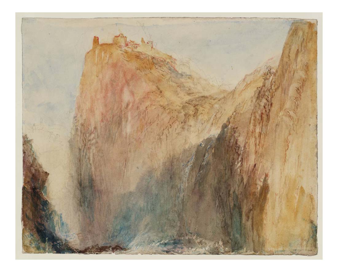 The Via Mala, Looking towards Thusis, 1843 by John Mallord William Turner RA, 12x8"(A4) Poster