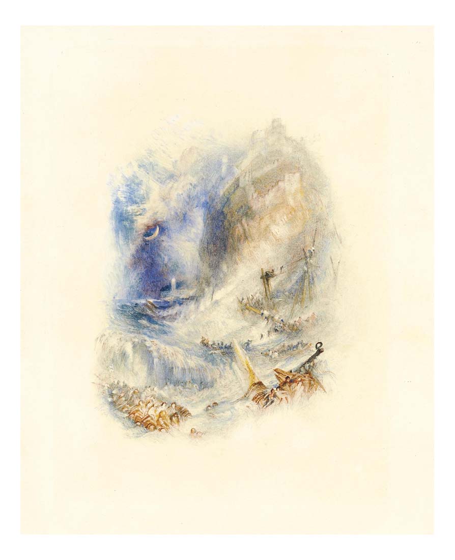 The Wreck by John Mallord William Turner RA, 12x8"(A4) Poster