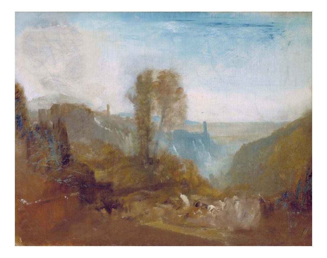 Tivoli, the Cascatelle, 1827 by John Mallord William Turner RA, 12x8"(A4) Poster