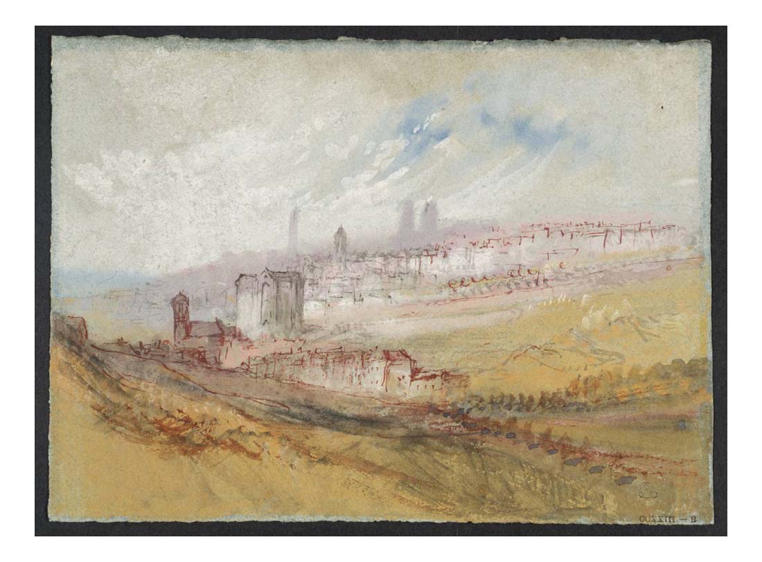 Town, from the Suburbs, 1826 by John Mallord William Turner RA, 12x8"(A4) Poster