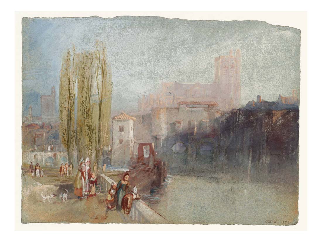 Troyes, 1833 by John Mallord William Turner RA, 12x8"(A4) Poster