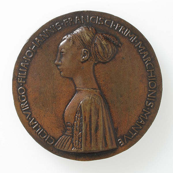 Pisanello - Medal of Cecilia Gonzaga 1447, Poster Print Wall Art