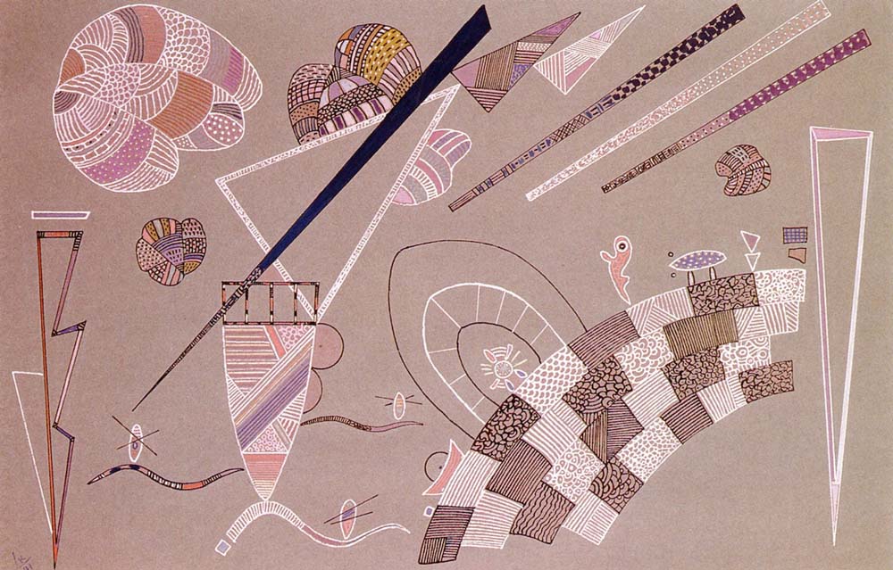 Untitled - Wassily Kandinsky -1941. by Wassily Kandinsky, 12x8"(A4) Poster Print