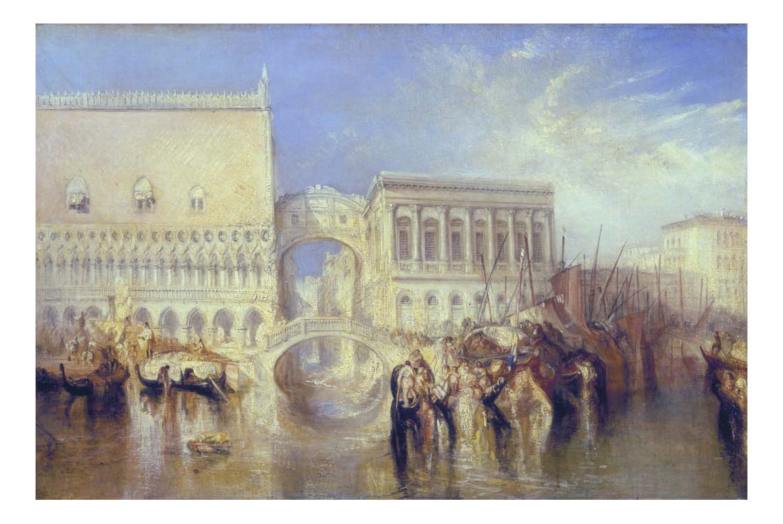 Venice, the Bridge of Sighs by John Mallord William Turner RA, 12x8"(A4) Poster