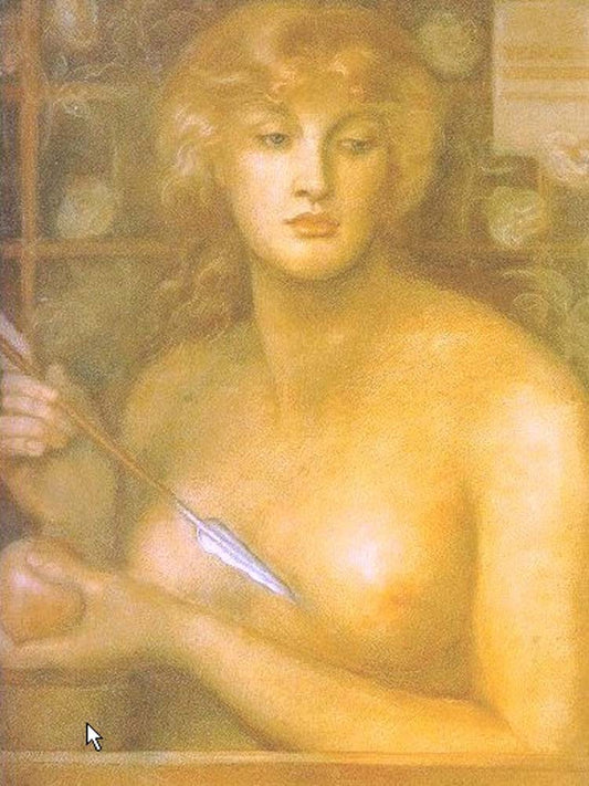 Venus Verticordia - , 1867 by Dante Gabriel Rossetti, English Pre-Raphaelite Painter,12x8"(A4) Poster Print
