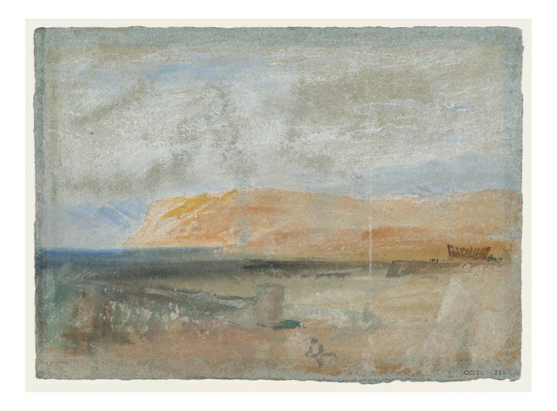 View from Le Havre of the Cap de la Heve, 1832 by John Mallord William Turner RA, 12x8"(A4) Poster