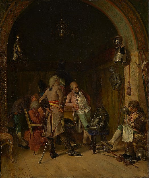 José Villegas y Cordero:Examining Antique Arms 1870-16x12"(A3) Poster