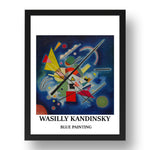 WASILLY KANDINSKY---BLUE-PAINTING vintage historic poster in 17x13"(A3) Frame