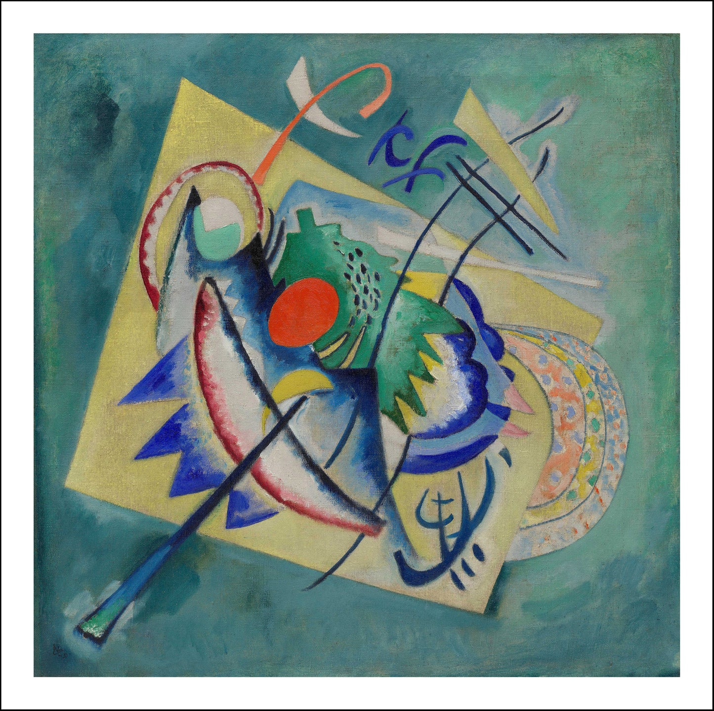 Red Oval by Wassily Kandinsky, 12x8"(A4) Poster Print