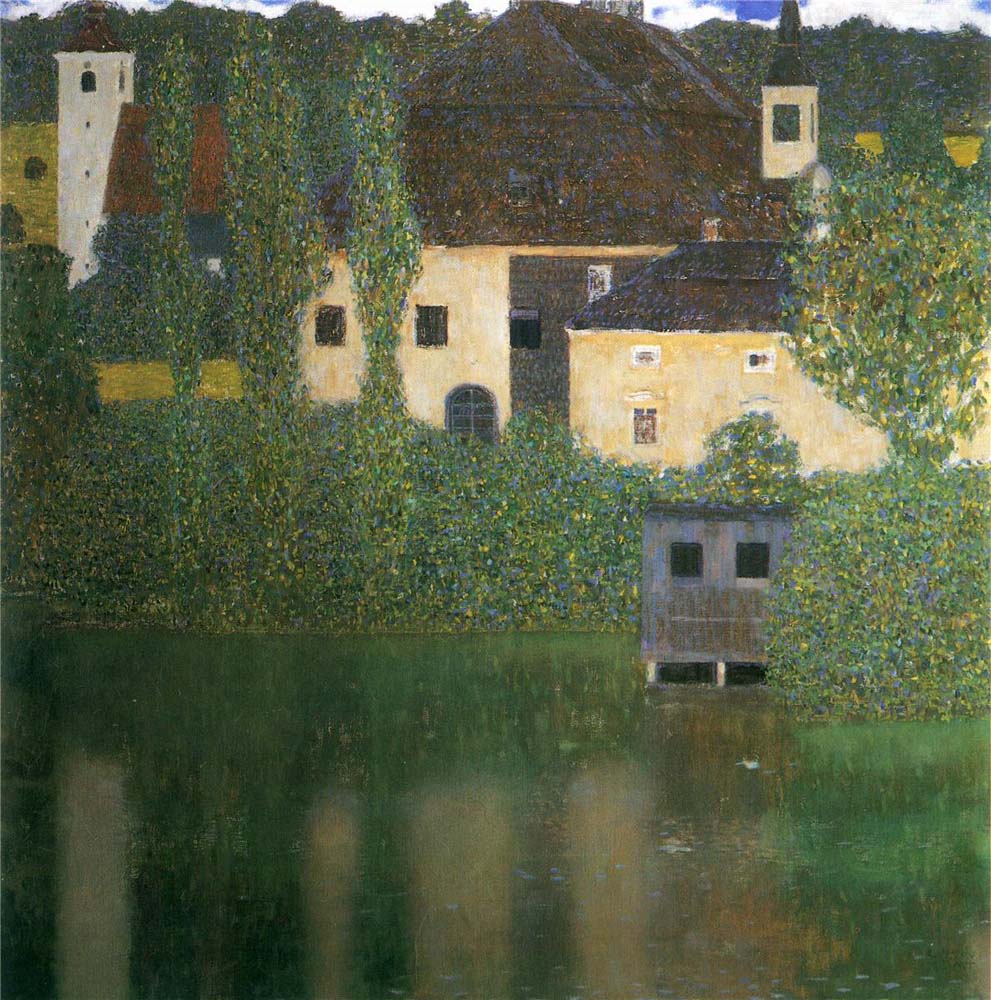 Water Castle (also known as Schloss Kammer am Attersee) - Gustav Klimt - 1908, 16x12" (A3) Poster Print