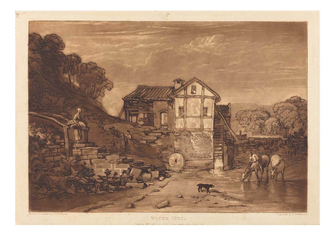 Water Mill, 1812 by John Mallord William Turner RA, 12x8"(A4) Poster