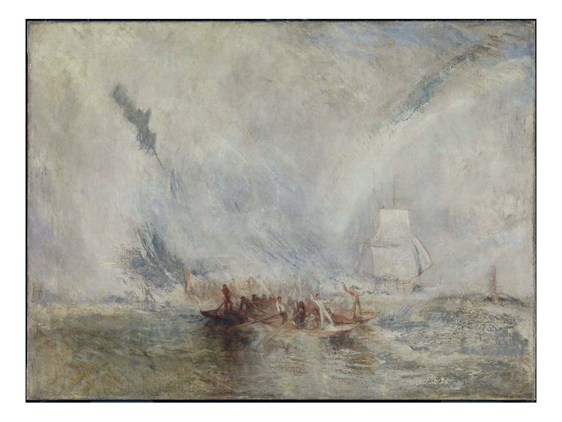 Whalers, 1845 by John Mallord William Turner RA, 12x8"(A4) Poster