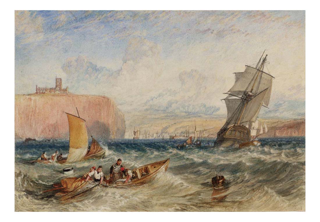 Whitby, 1824 by John Mallord William Turner RA, 12x8"(A4) Poster