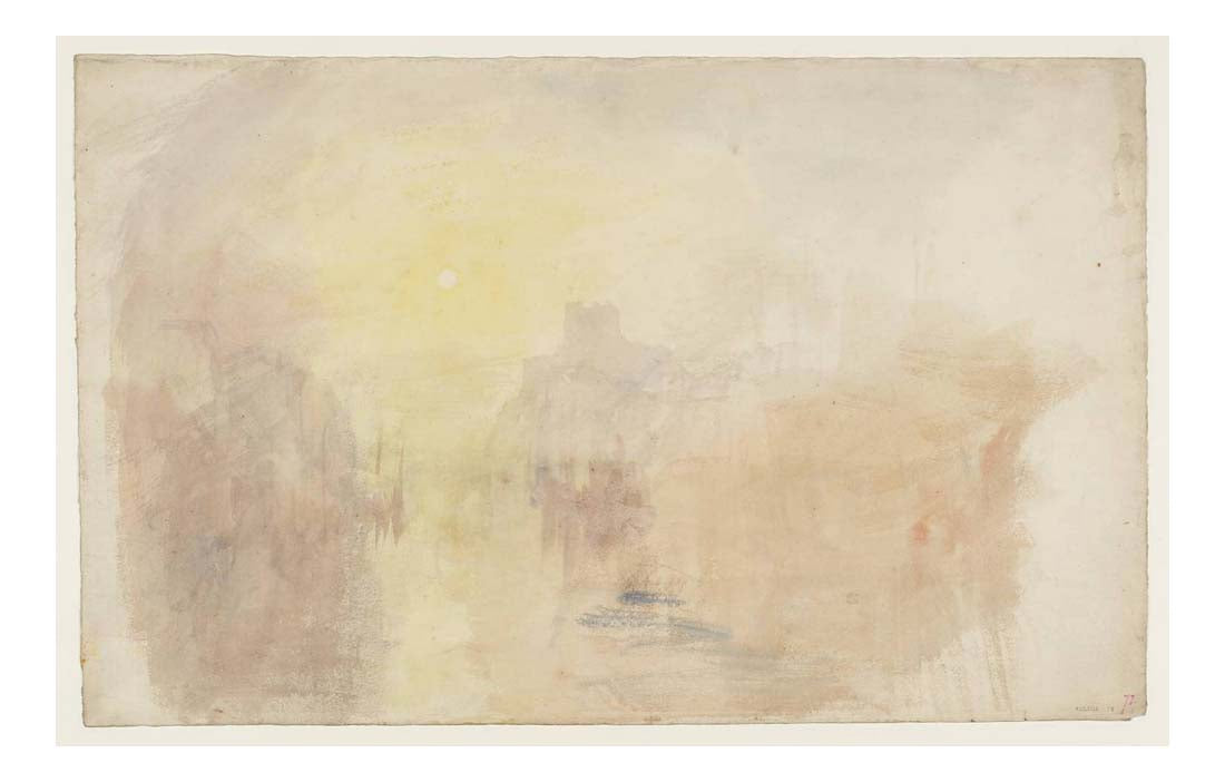 Whitby, 1827 by John Mallord William Turner RA, 12x8"(A4) Poster