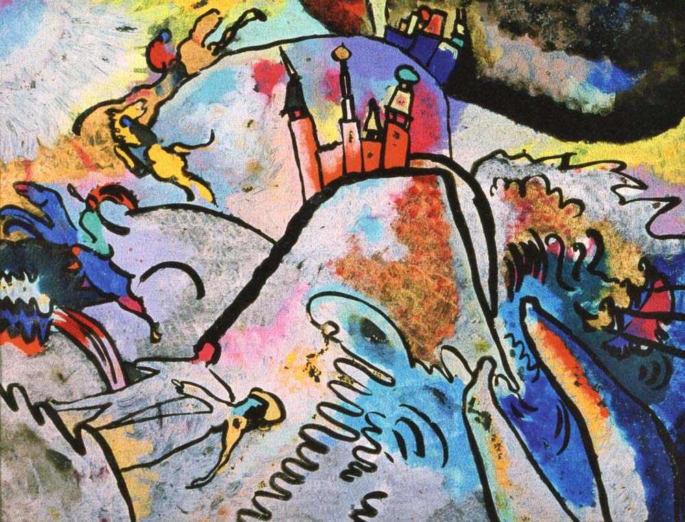 With Sun - Wassily Kandinsky -1911 by Wassily Kandinsky, 16x12"(A3) Poster Print