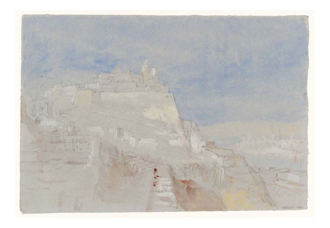 Wurzburg from the Path to the Kappele, 1840 by John Mallord William Turner RA, 12x8"(A4) Poster