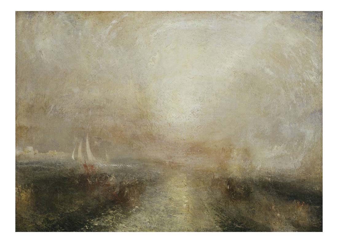 Yacht Approaching the Coast, 1840-45 by John Mallord William Turner RA, 12x8"(A4) Poster
