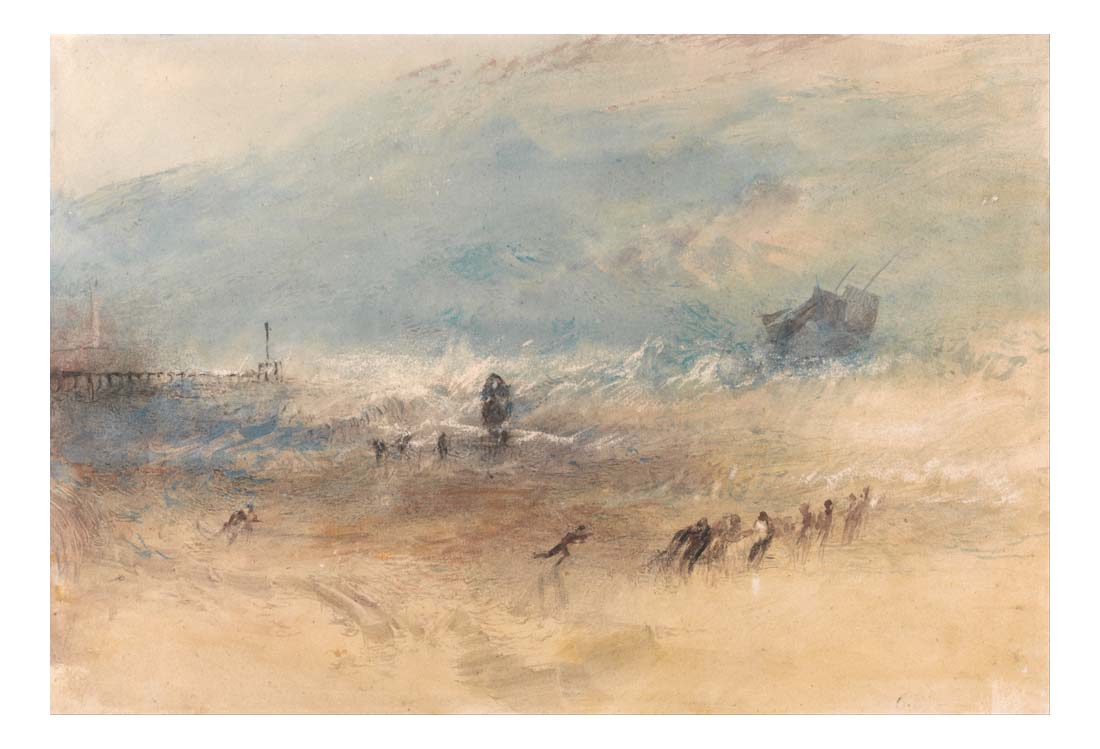 Yarmouth Sands, 1840 by John Mallord William Turner RA, 12x8"(A4) Poster