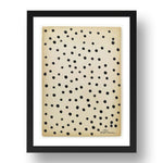 Yayoi Kusama: Accumulation, modernist artwork, A3 Size Reproduction Poster Print in 17x13" Black Frame