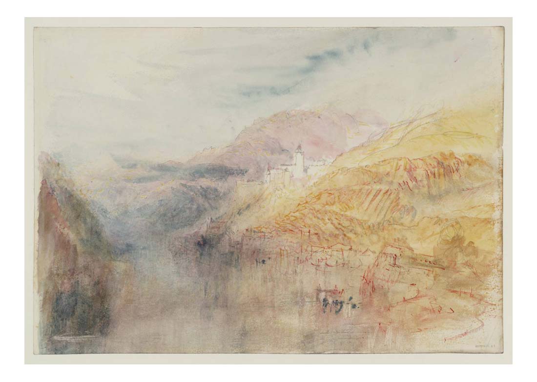 Zwingenberg on the Neckar, 1844 01 by John Mallord William Turner RA, 12x8"(A4) Poster