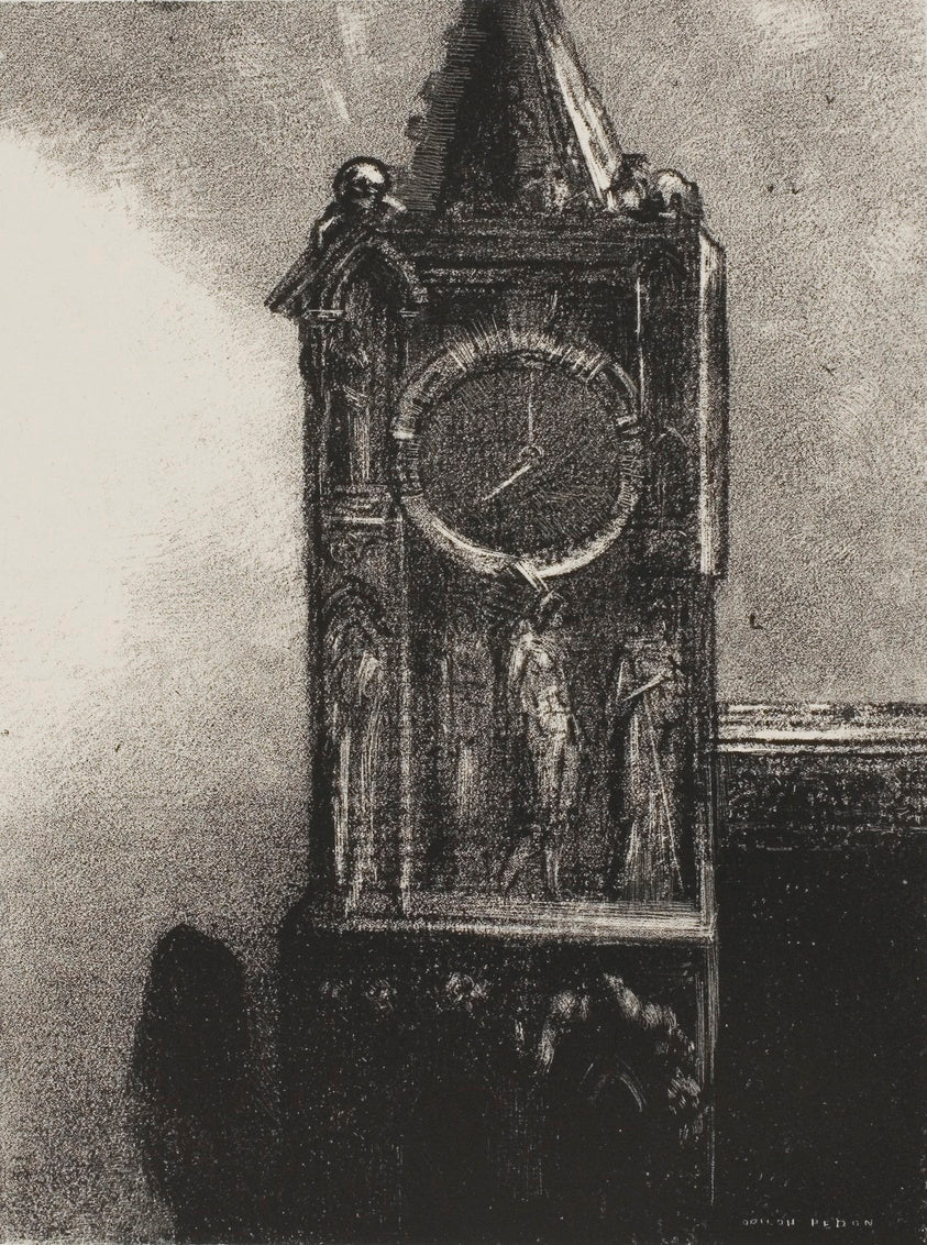 A Bell was Sounding in the Tower, from The Juror by Odilon Redon,23x16"( A2 size ) Poster Print