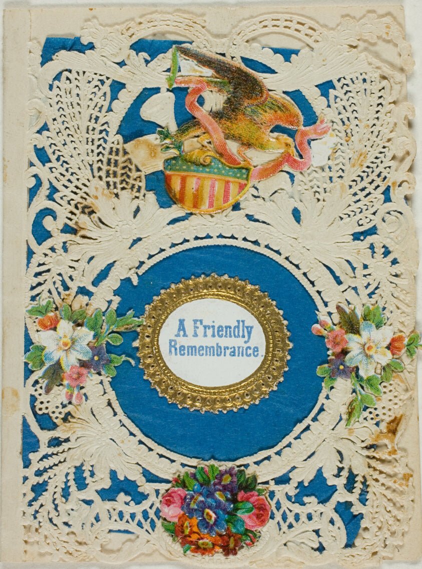 A Friendly Remembrance (valentine) by Unknown Artist, 23x16"( A2 size ) Poster Print