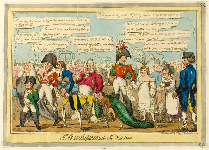 A Frontispiece to the New Red Book by Attributed to William Heath (English, 1794-1840), 23x16"( A2 size ) Poster Print