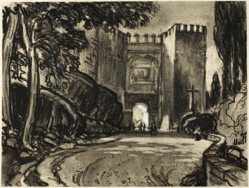 A Gate of Segovia by Joseph Pennell, 23x16"( A2 size ) Poster Print