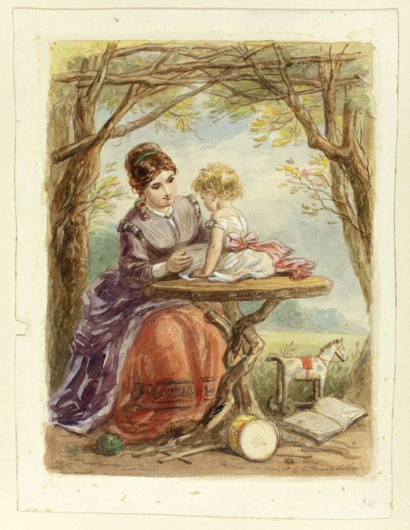 A Knight of the Round Table by Hablot Knight Browne, 23x16"( A2 size) Poster Print