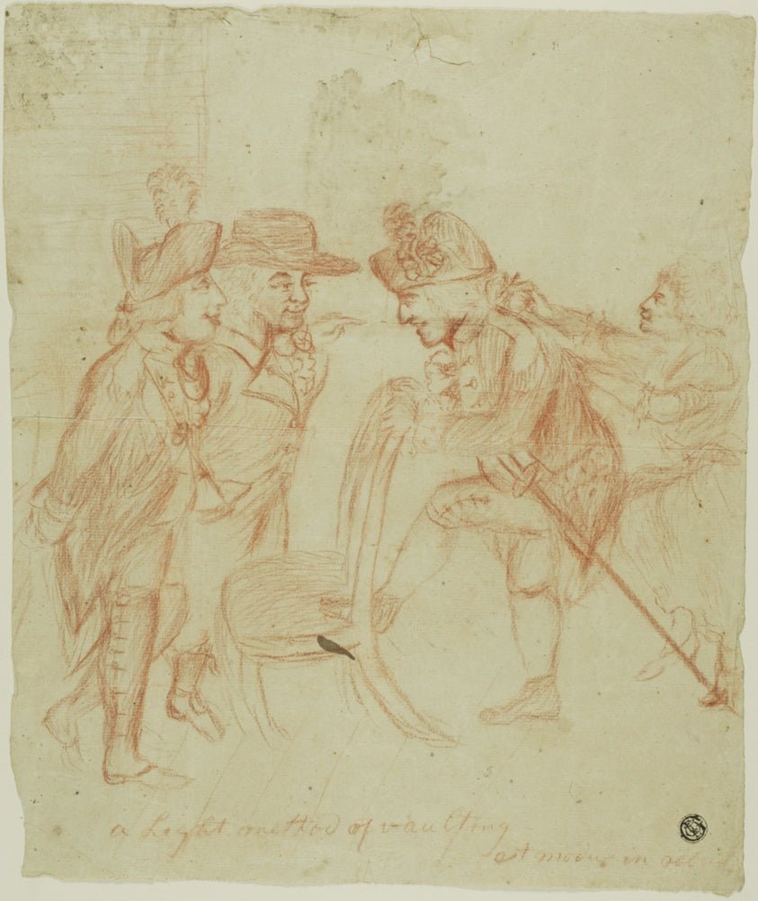 A Light Method of Vaulting by Attributed to Henry William Bunbury (English, 1750-1811), 23x16"( A2 size) Poster Print