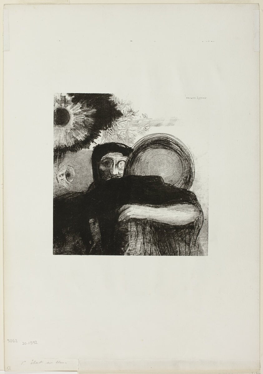 A Strange Juggler, plate 5 from Homage to Goya by Odilon Redon, 23x16"( A2 size) Poster Print