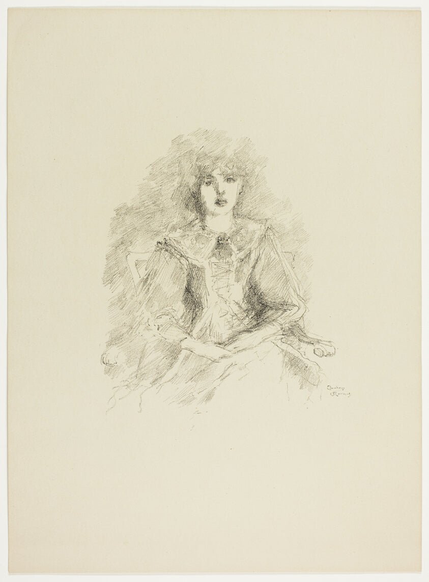 A Study by Lamplight by Theodore Roussel, 23x16"( A2 size) Poster Print