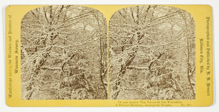 A Winter's Morning. Among the Boughs. by Henry Hamilton Bennett, 23x16"( A2 size) Poster Print