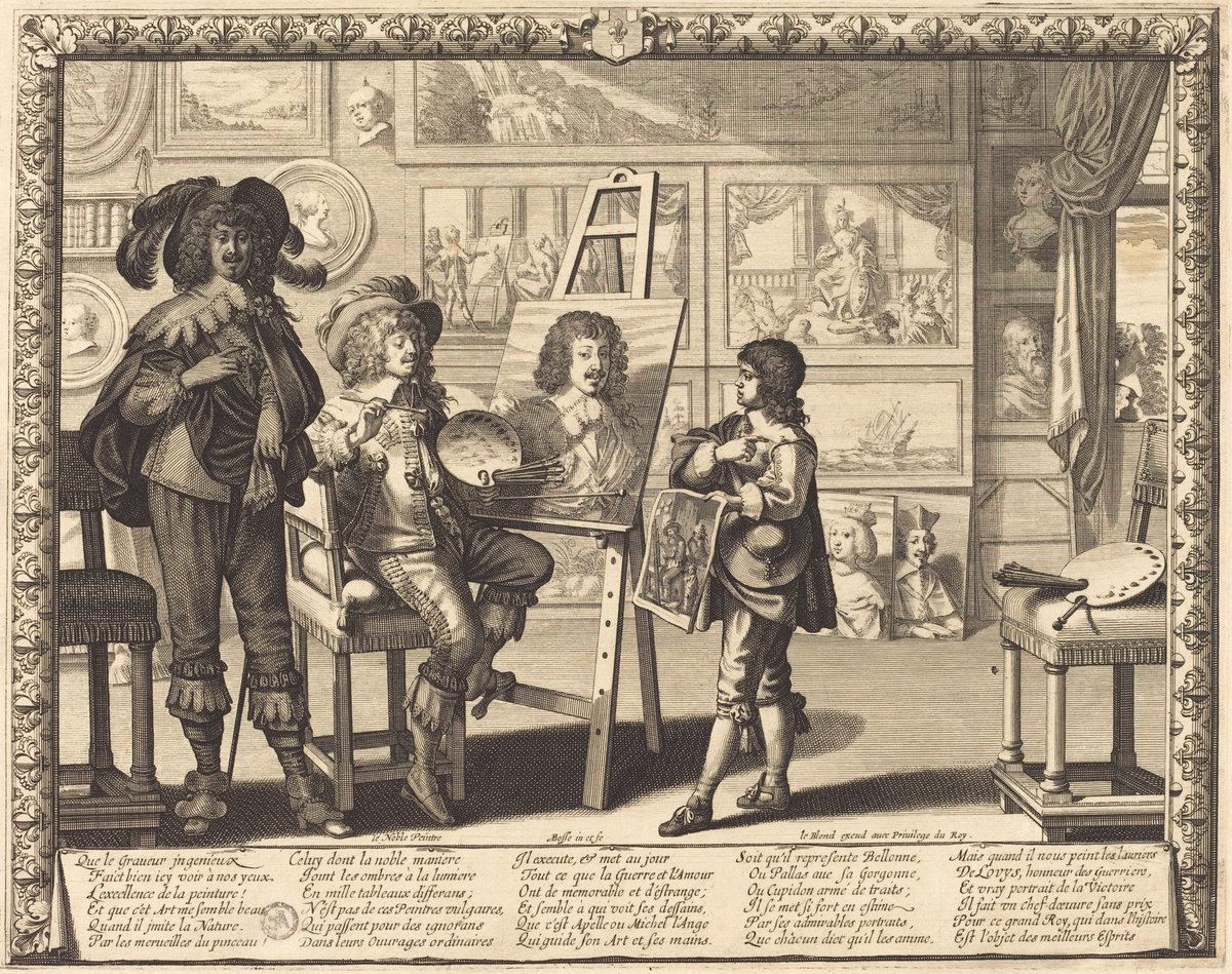 Abraham Bosse:Le noble peintre,16x12"(A3) Poster