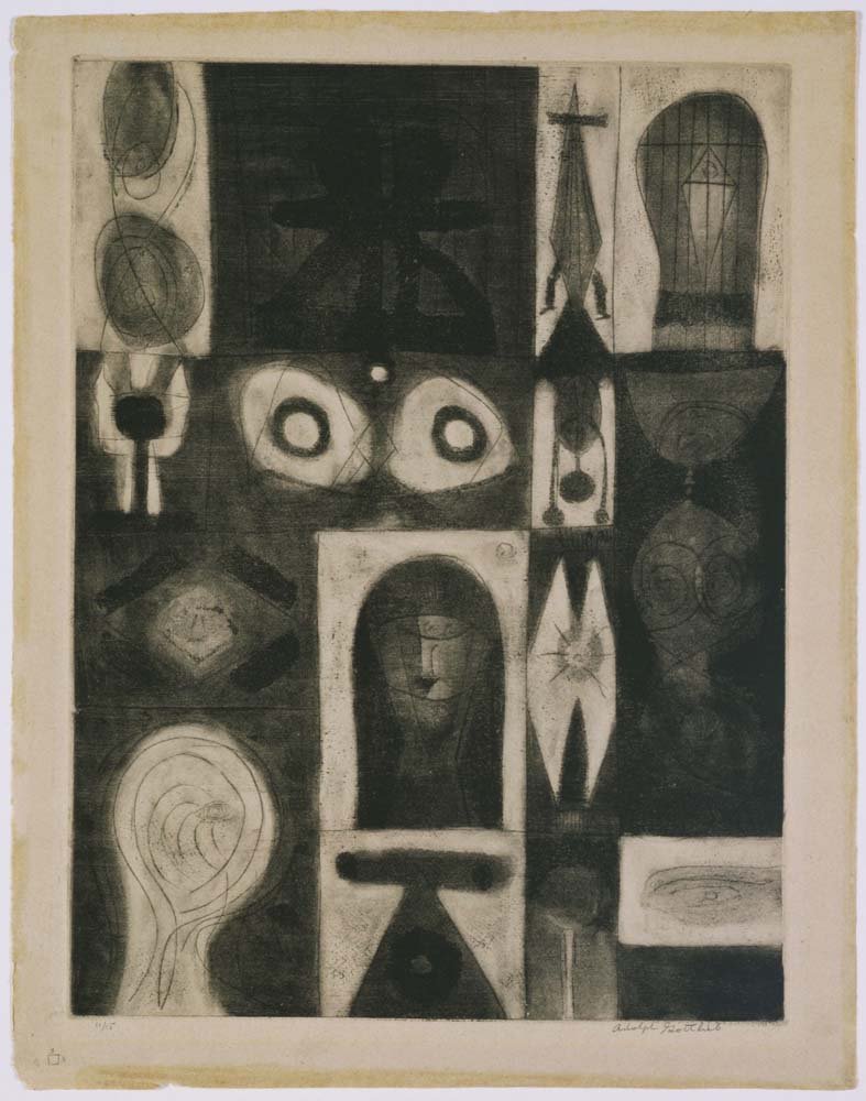 Adolph Gottlieb - Apparition vintage art, A3 (16x12") Poster Print