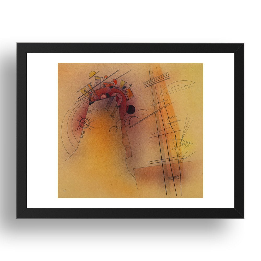 AGLOW by Wassily Kandinsky, 17x13" Frame