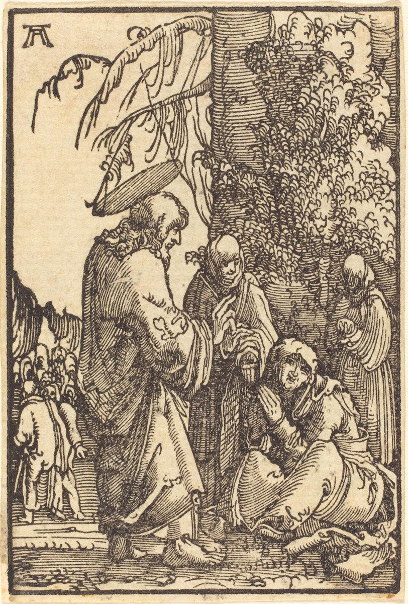 Albrecht Altdorfer:Christ Taking Leave of Mary,16x12"(A3) Poster