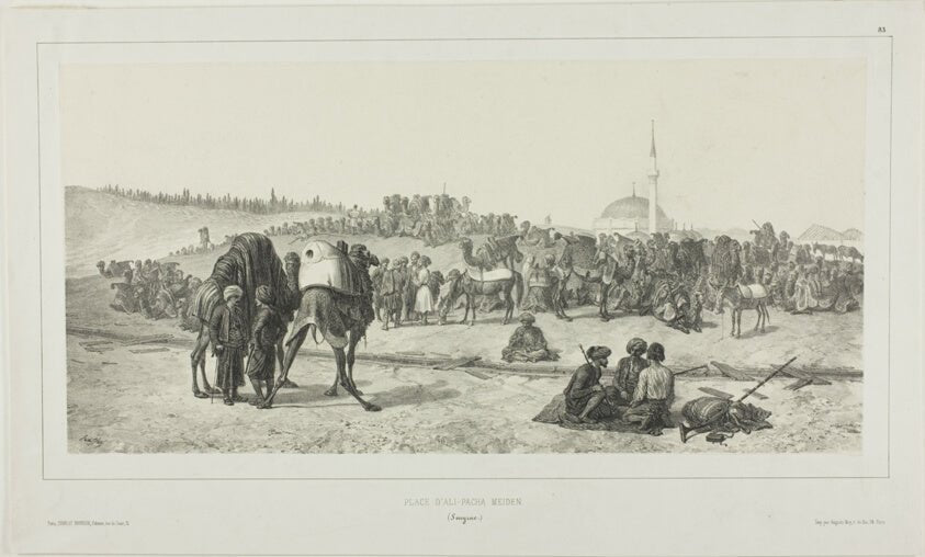 Ali-Pacha Meiden, Smyrna by Denis Auguste Marie Raffet (French, 1804-1860), 23x16"( A2 size) Poster Print