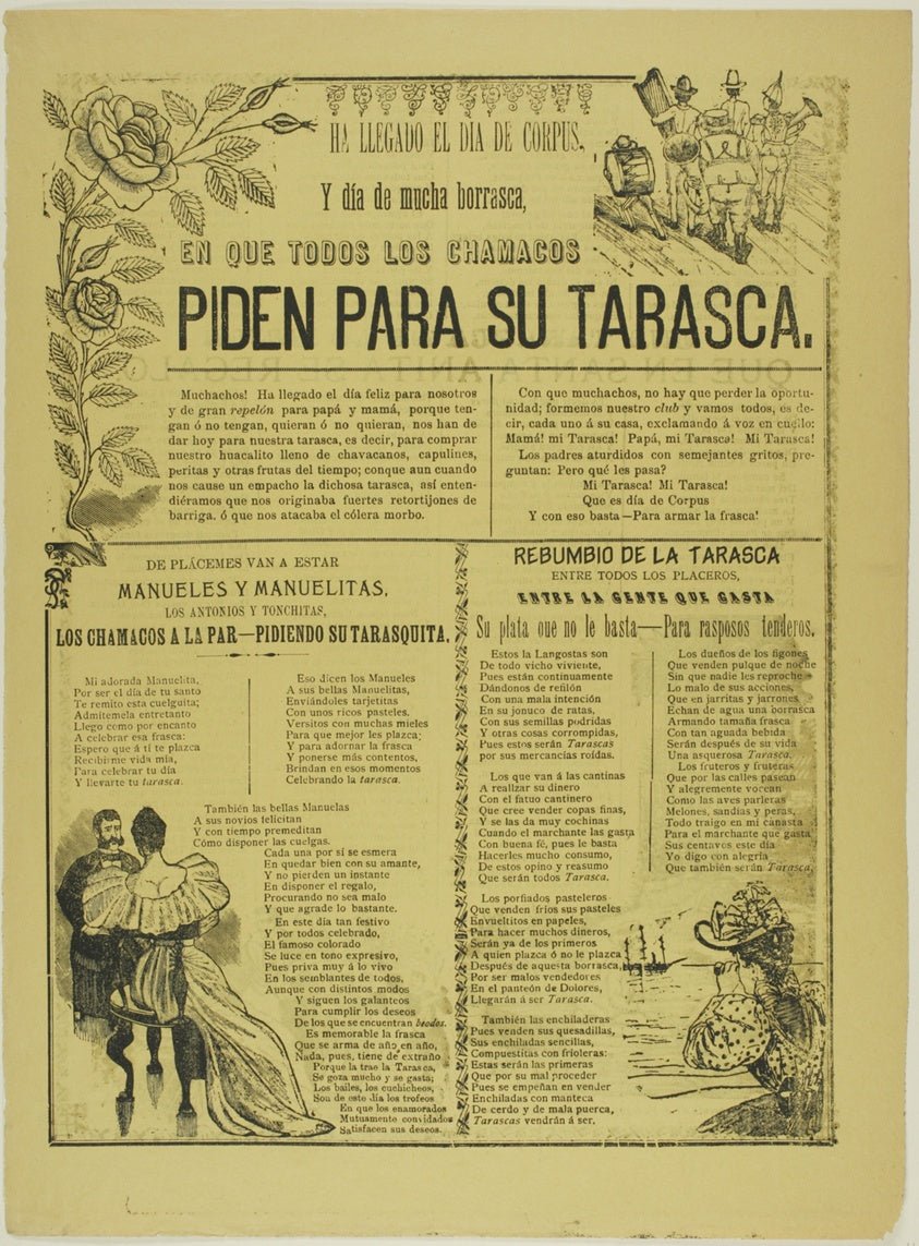 All the Little Boys Ask for Their Tarasca by Jose Guadalupe Posada, 23x16"( A2 size) Poster Print