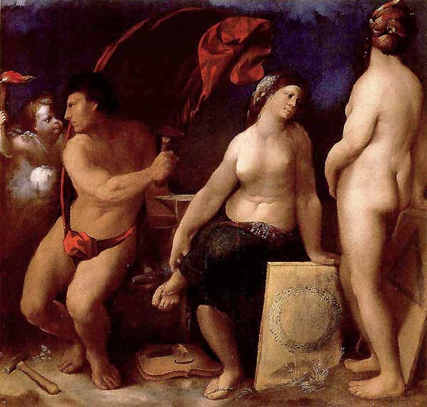 Allegory of Music, vintage artwork by Dosso Dossi, A3 (16x12") Poster Print