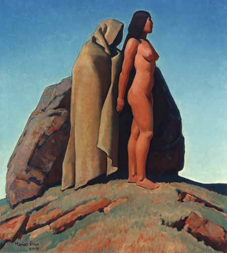 allegory by Maynard Dixon, Classic American Western Art, 16x12" (A3) Poster Print