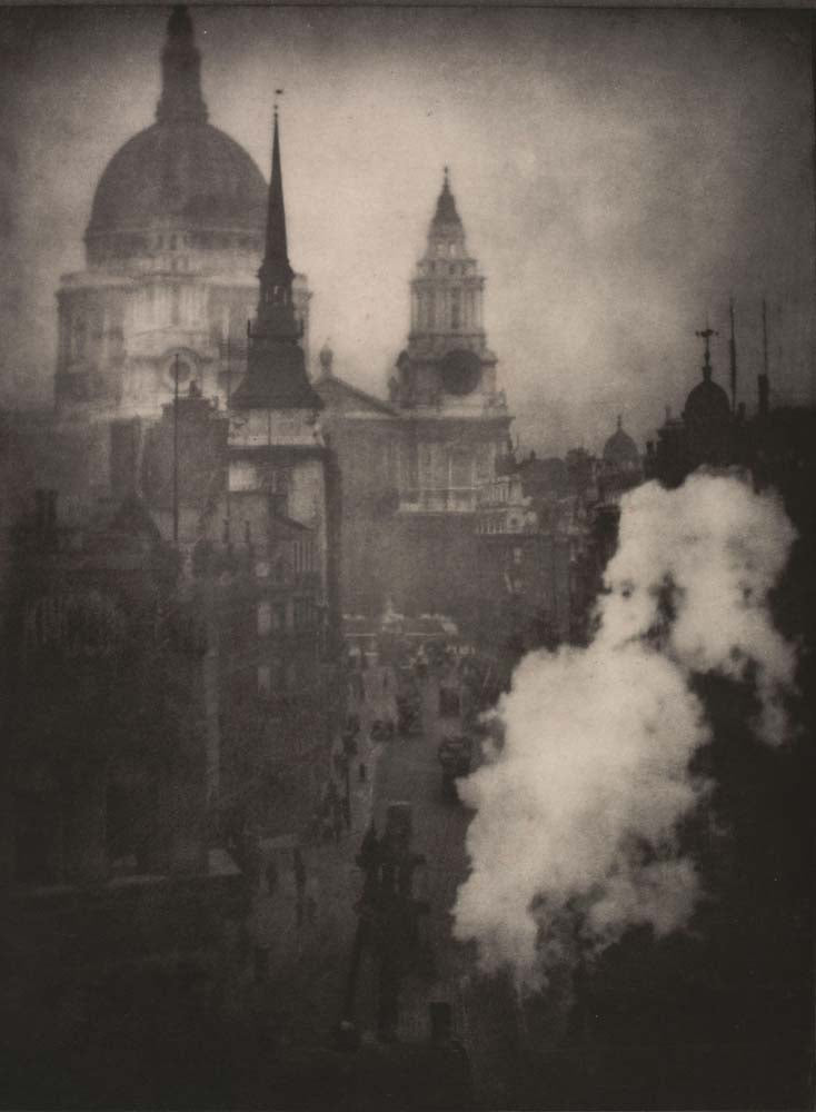 Alvin Langdon Coburn - St. Paul's and Other Spires, vintage historic photograph, modern poster print