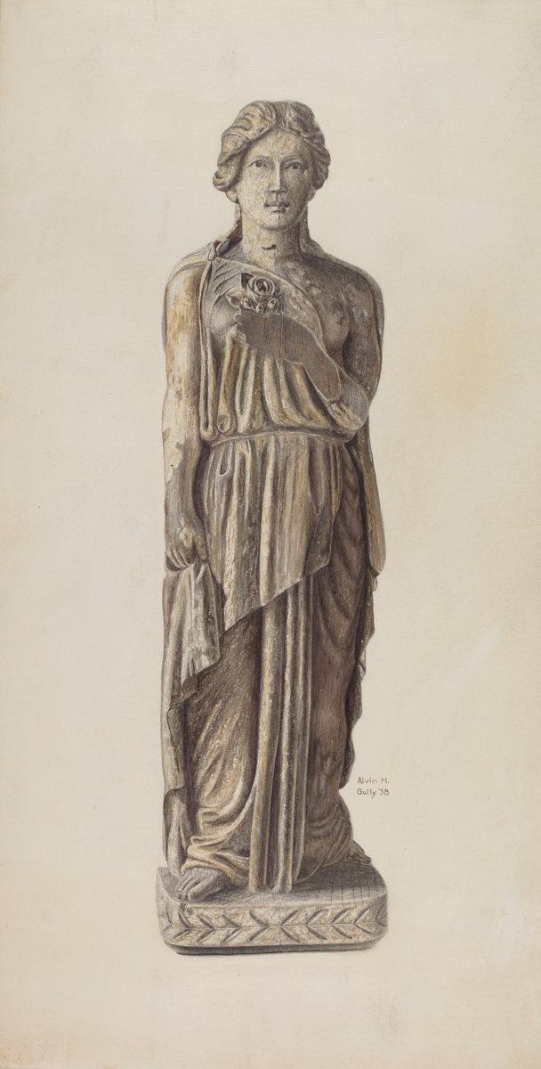 Alvin M. Gully:Circus Wagon Figure,16x12"(A3) Poster