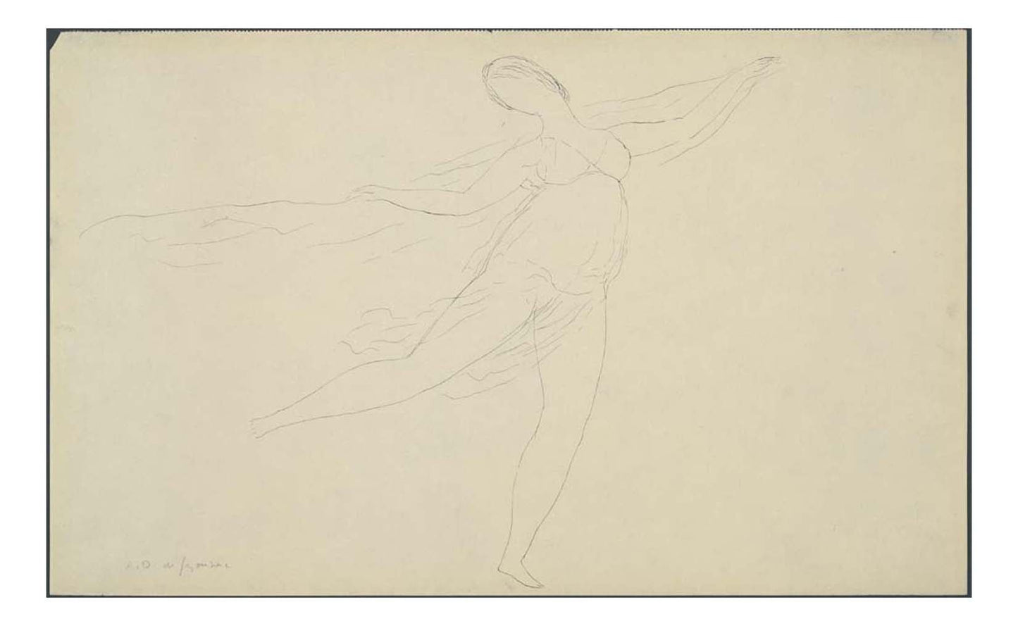 Andre Dunoyer de Segonzac - Souvenir of Isadora, 16x12" (A3) Poster Print